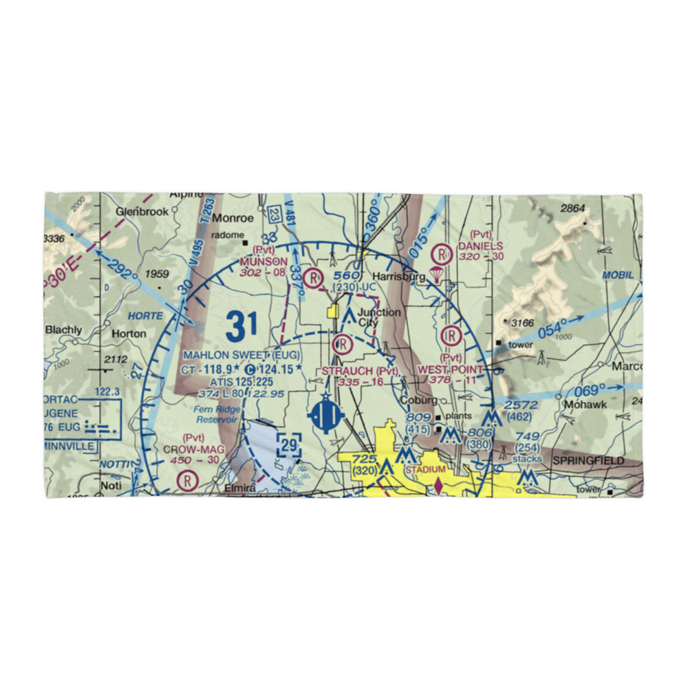 Strauch Field (OR47) VFR Sectional Towel 