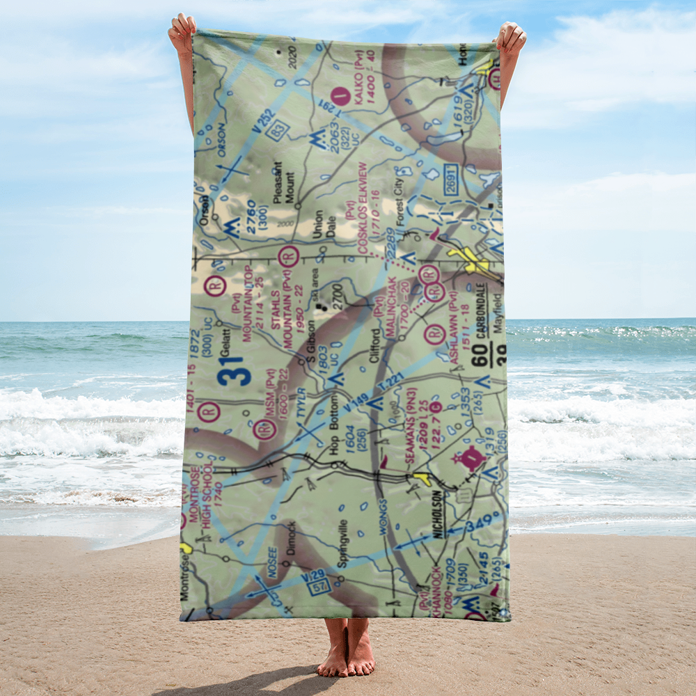 Strizki Ultralightport (PA19) VFR Sectional Towel 