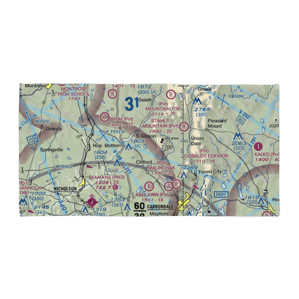 Strizki Ultralightport (PA19) VFR Sectional Towel 