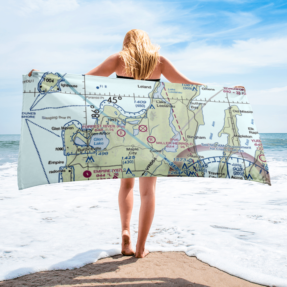 Sugar Loaf Resort Airport (Y04) VFR Sectional Towel 