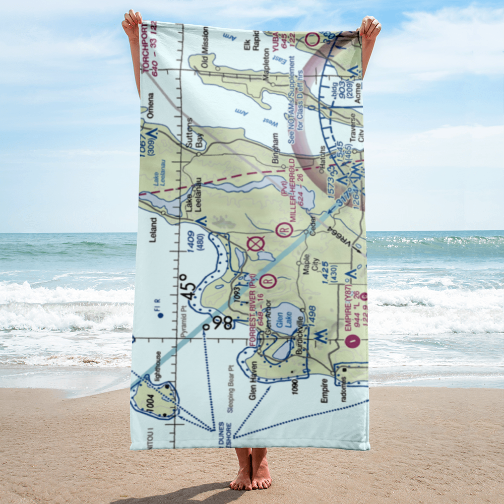 Sugar Loaf Resort Airport (Y04) VFR Sectional Towel 