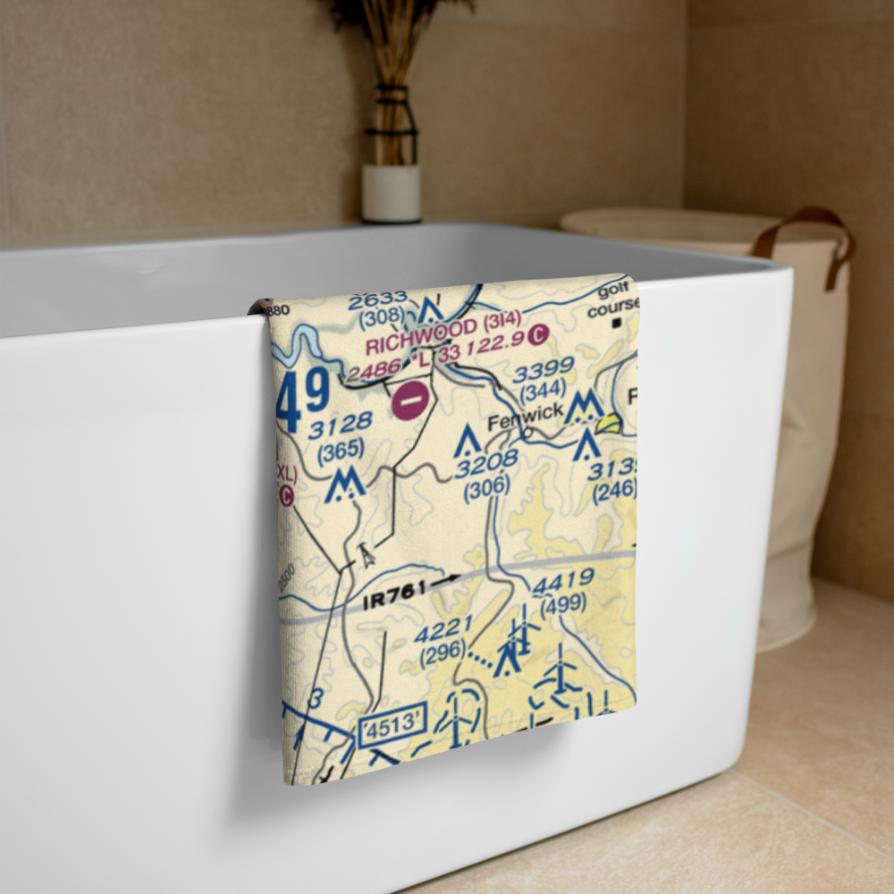 Summersville Airport (SXL) VFR Sectional Towel 