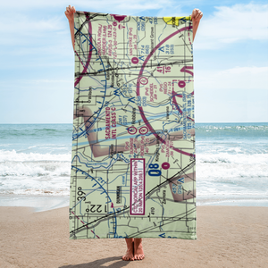 Sunrise Dusters Airport (CA18) VFR Sectional Towel