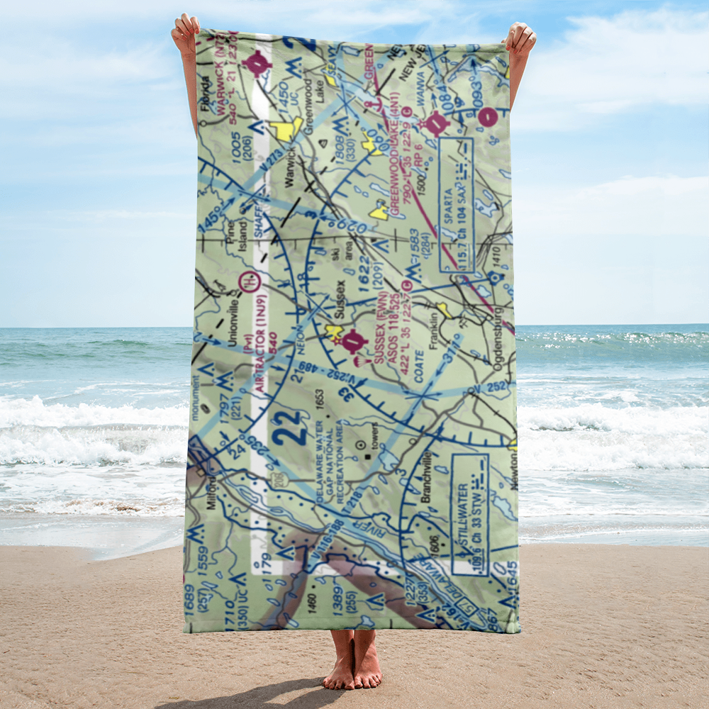 Sussex Airport (FWN) VFR Sectional Towel 