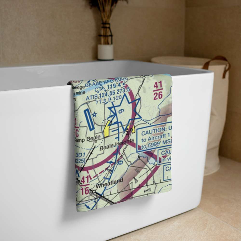 Sutter County Airport (O52) VFR Sectional Towel 