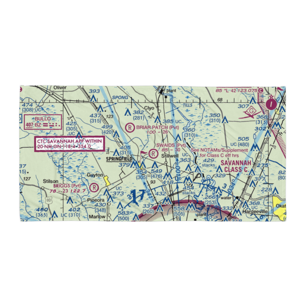 Swaids Field (2GA2) VFR Sectional Towel 