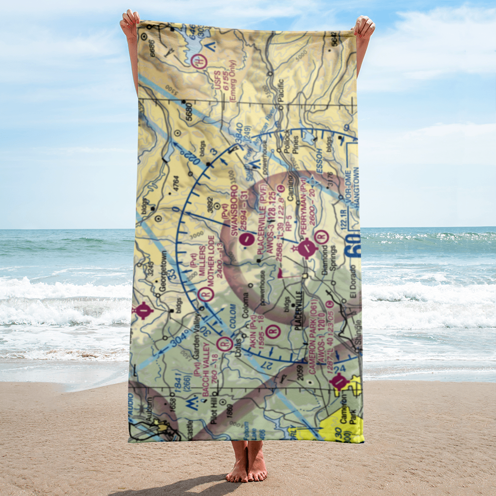 Swansboro Country Airport (01CL) VFR Sectional Towel 