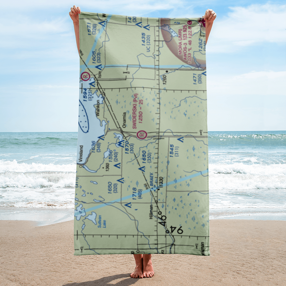 Swiderski Field (MN85) VFR Sectional Towel 