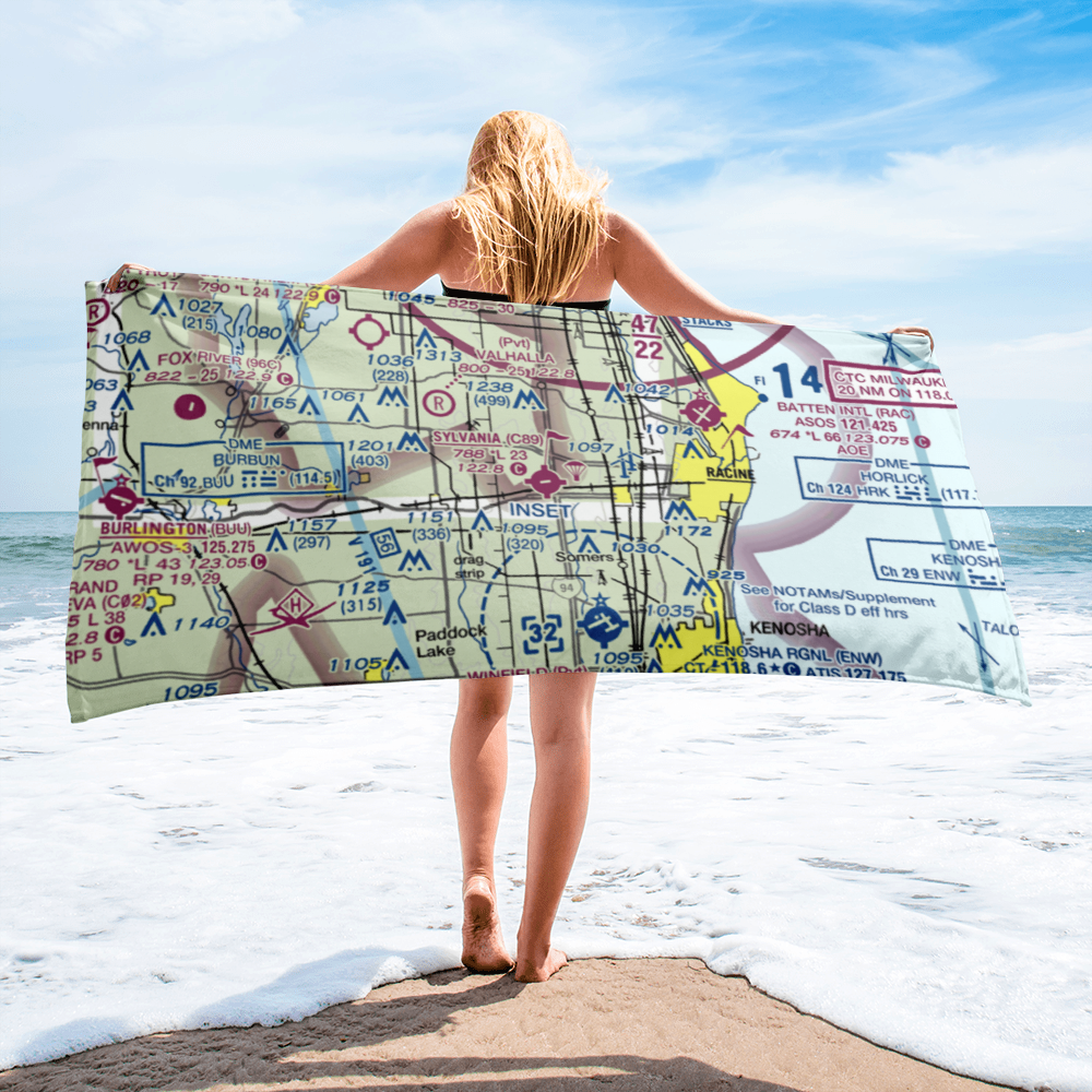 Sylvania Airport (C89) VFR Sectional Towel 