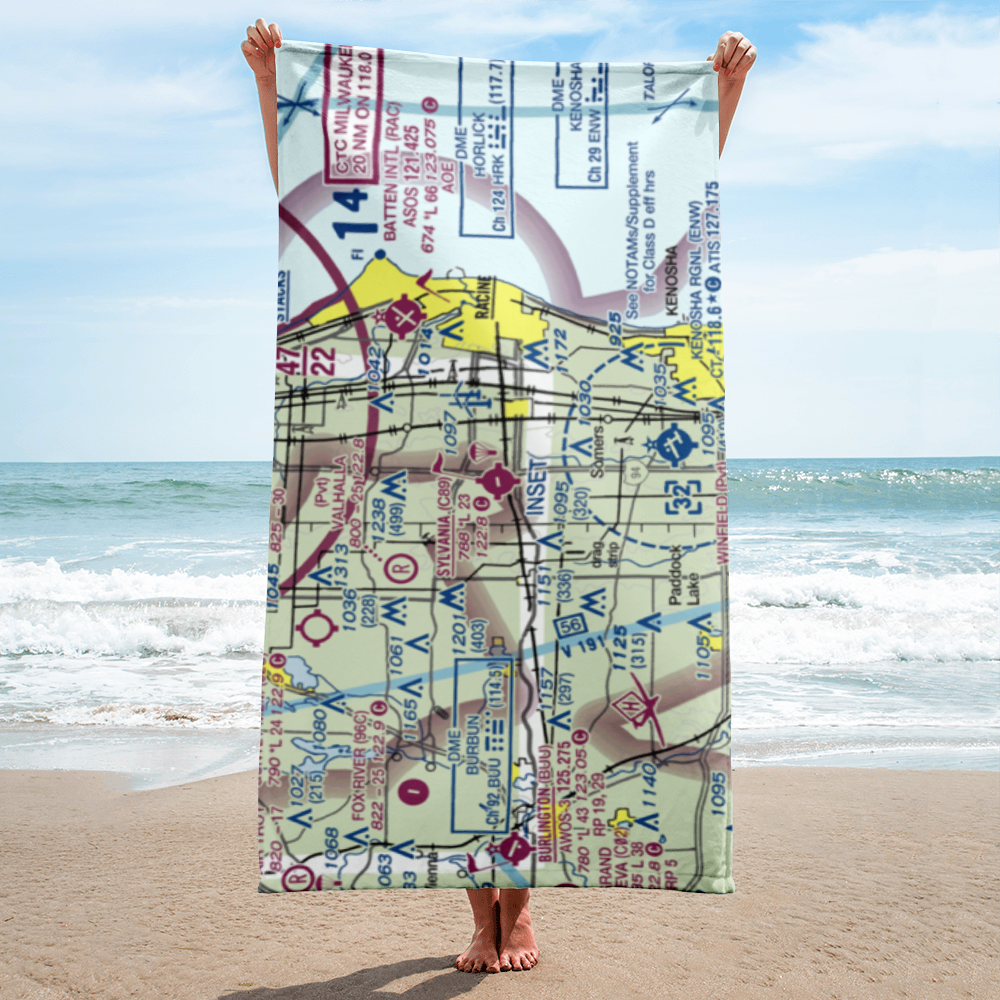 Sylvania Airport (C89) VFR Sectional Towel 