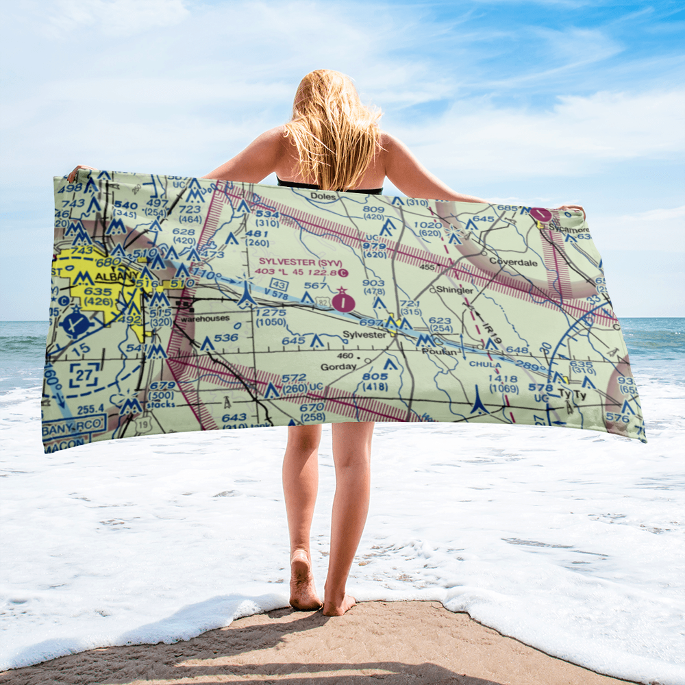 Sylvester Airport (SYV) VFR Sectional Towel 