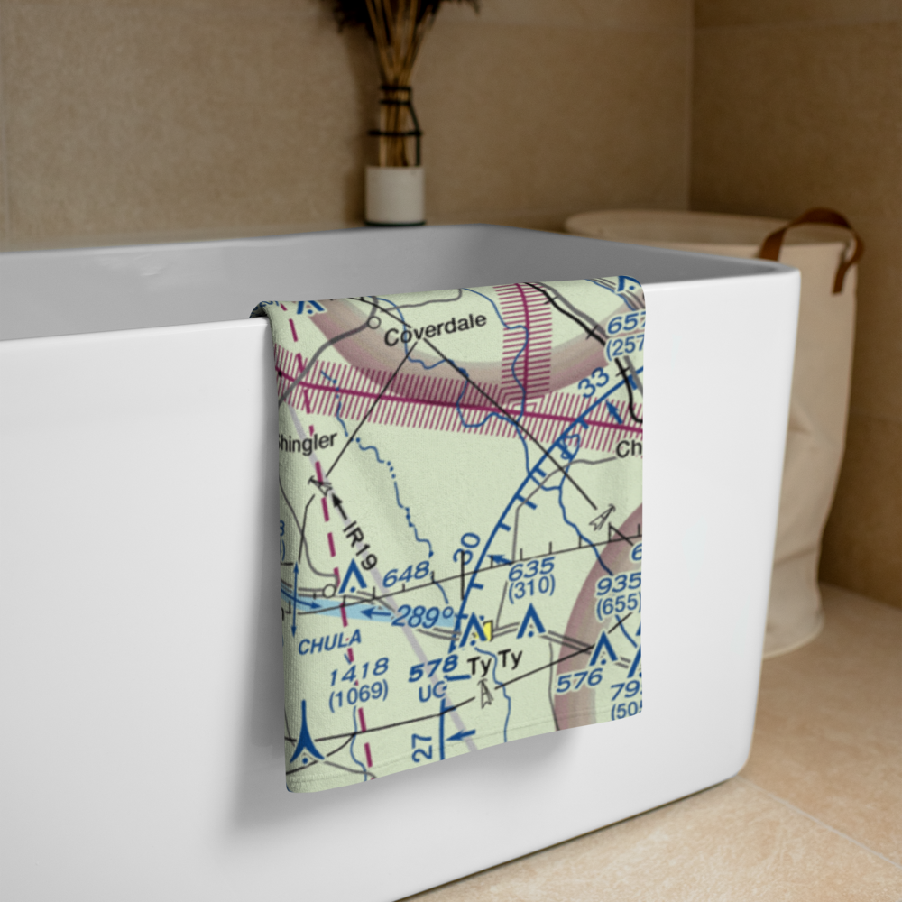 Sylvester Airport (SYV) VFR Sectional Towel 