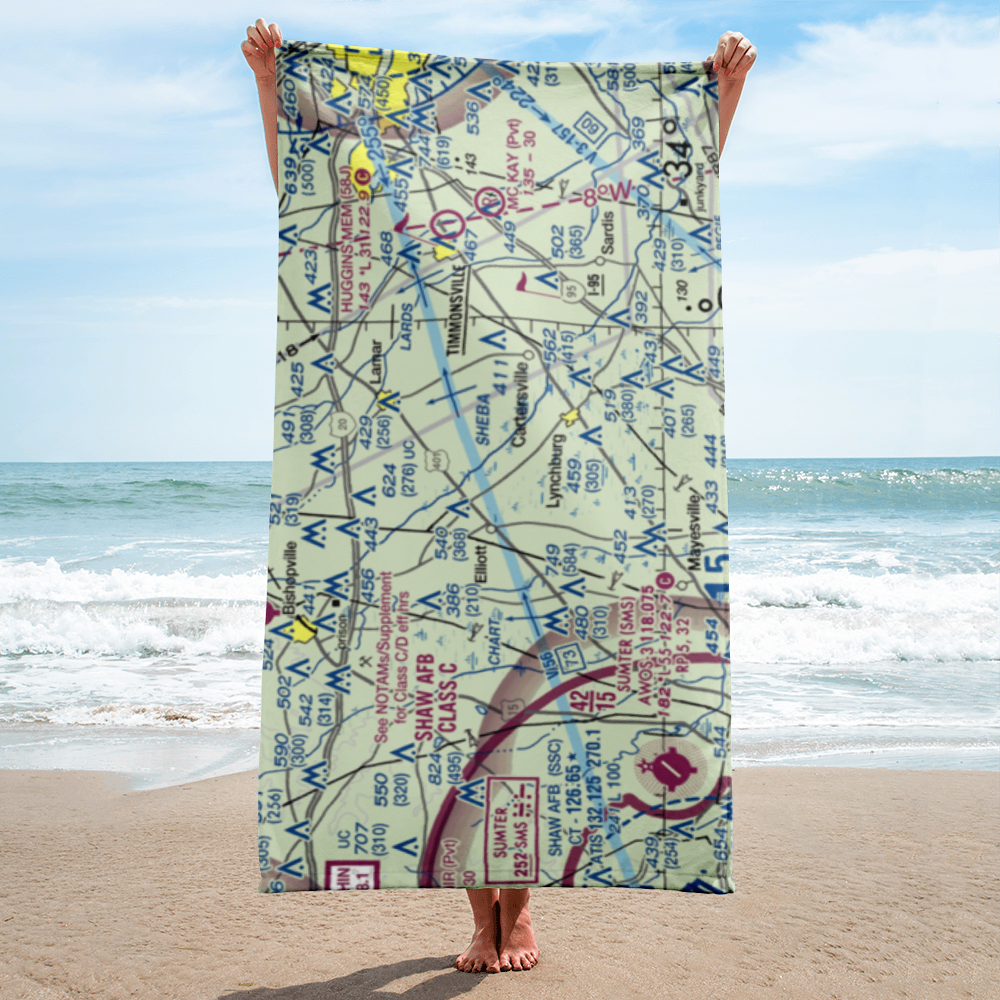 Tallon Field (SC27) VFR Sectional Towel 