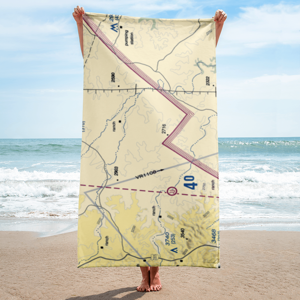 Tate Ranch Airport (0TA3) VFR Sectional Towel 