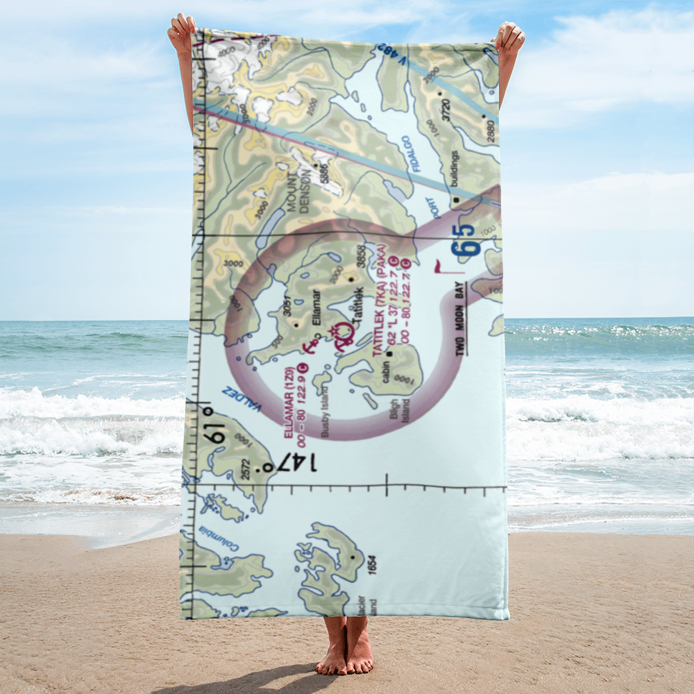 Tatitlek Airport (7KA) VFR Sectional Towel 
