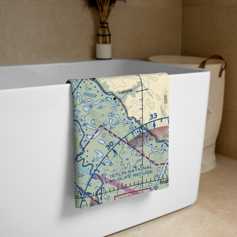 Tetlin Airport (3T4) VFR Sectional Towel 