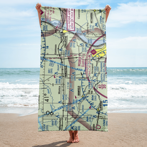 Teubel Restricted Landing Area (65IL) VFR Sectional Towel