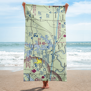 The Bluffs Airport (75AR) VFR Sectional Towel