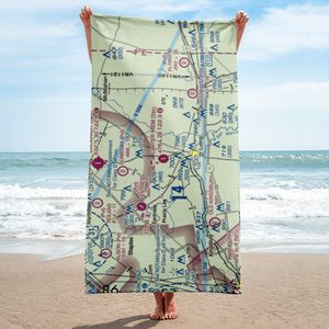The Carter Memorial Airport (T91) VFR Sectional Towel