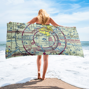 The Eastern Iowa Airport (CID) VFR Sectional Towel