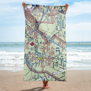 The Greenhouse Airport (02VA) VFR Sectional Towel