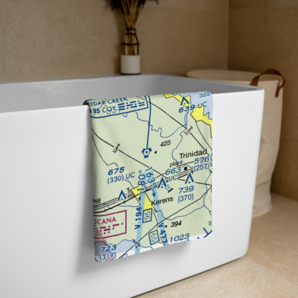 The Homestead Airport (90TE) VFR Sectional Towel 