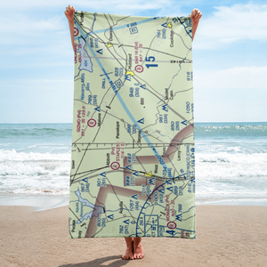 The Landing Airport (9XS1) VFR Sectional Towel