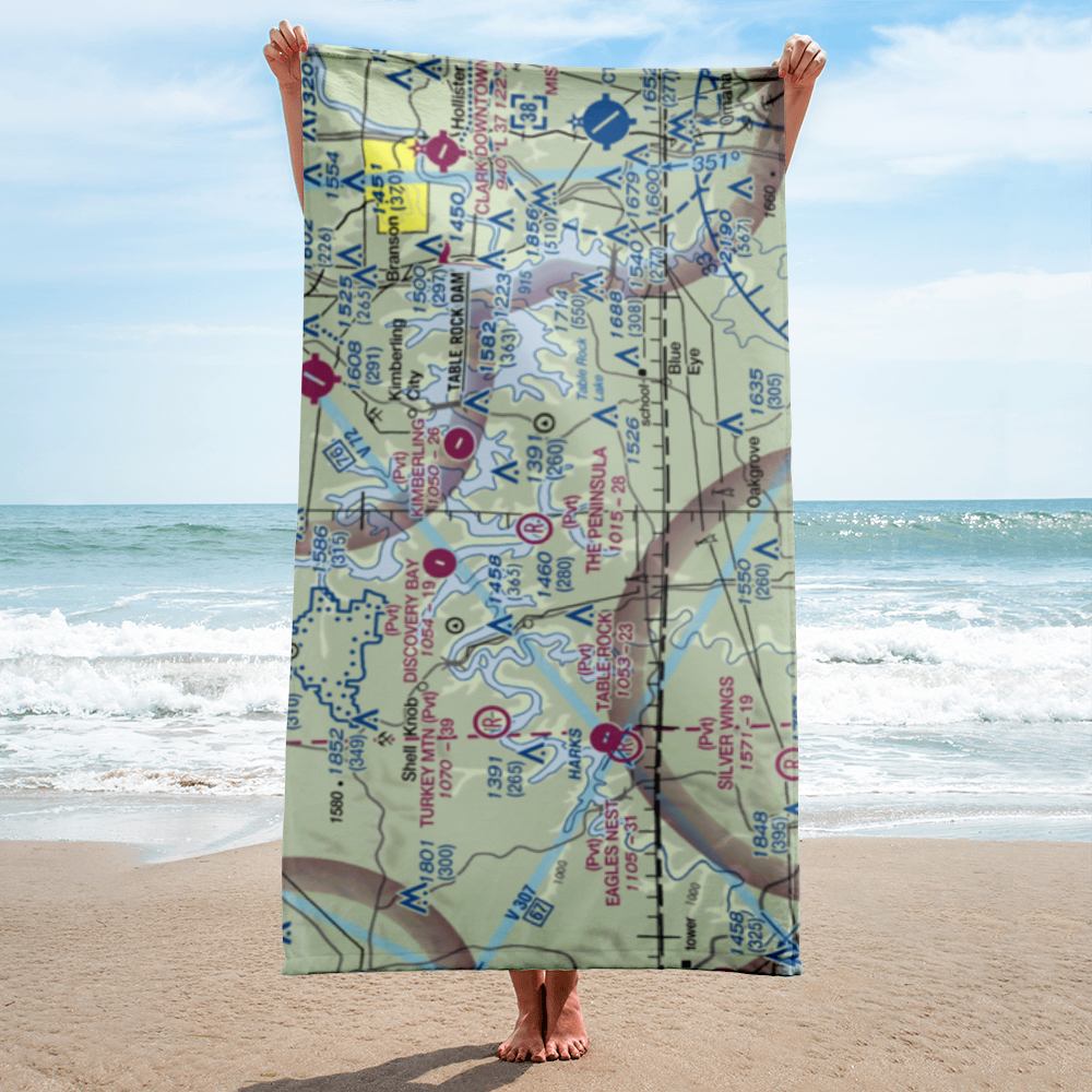 The Peninsula Airport (21MU) VFR Sectional Towel 