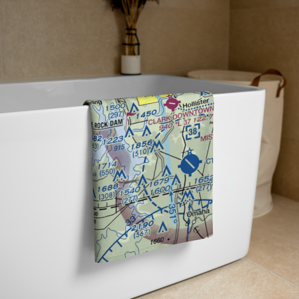 The Peninsula Airport (21MU) VFR Sectional Towel 