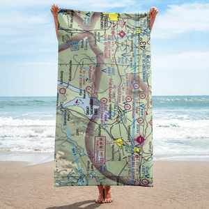 The Pines Airport (NY64) VFR Sectional Towel