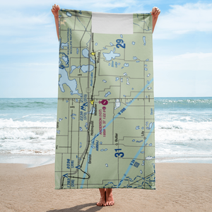 The Sigurd Anderson Airport (1D7) VFR Sectional Towel