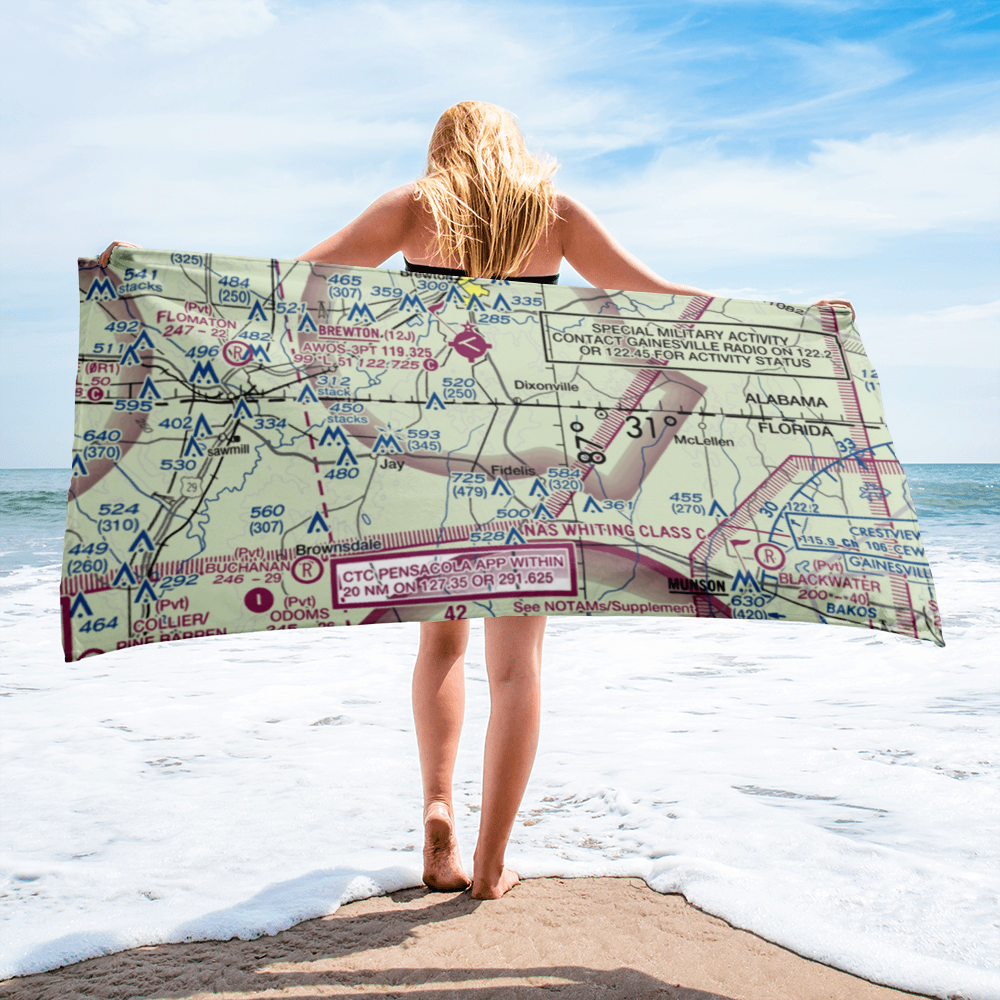 Thomas Farms Airport (85FL) VFR Sectional Towel 