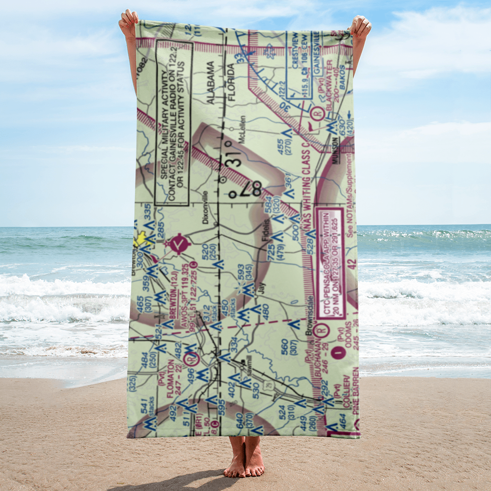 Thomas Farms Airport (85FL) VFR Sectional Towel 