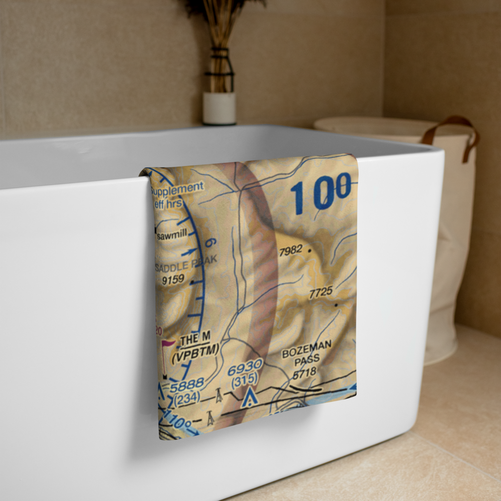 Thompson Field (MT81) VFR Sectional Towel 