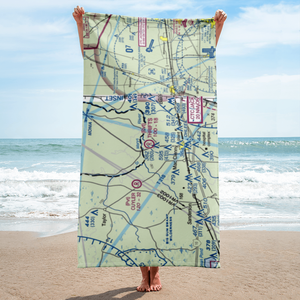 Thrifts Airport (FL11) VFR Sectional Towel