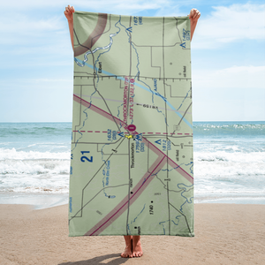 Throckmorton Municipal Airport (72F) VFR Sectional Towel