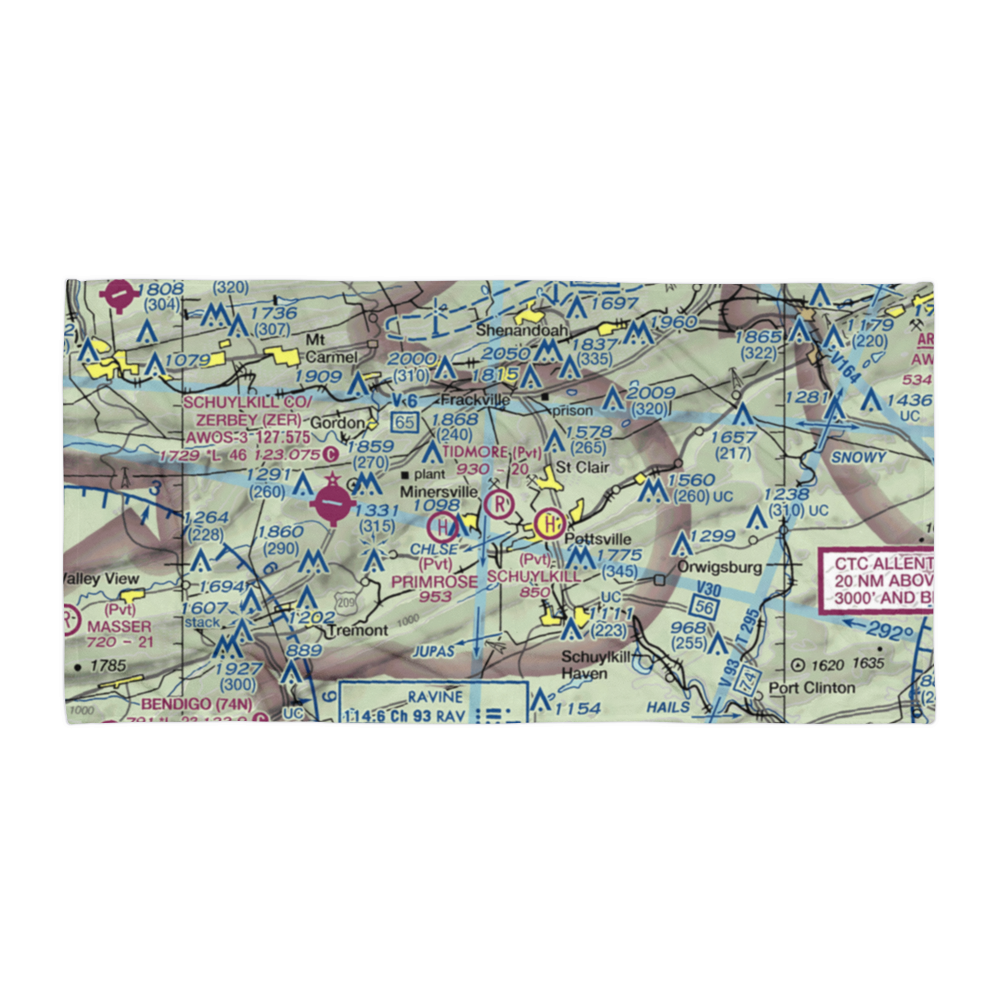 Tidmore Airport (7PN0) VFR Sectional Towel 