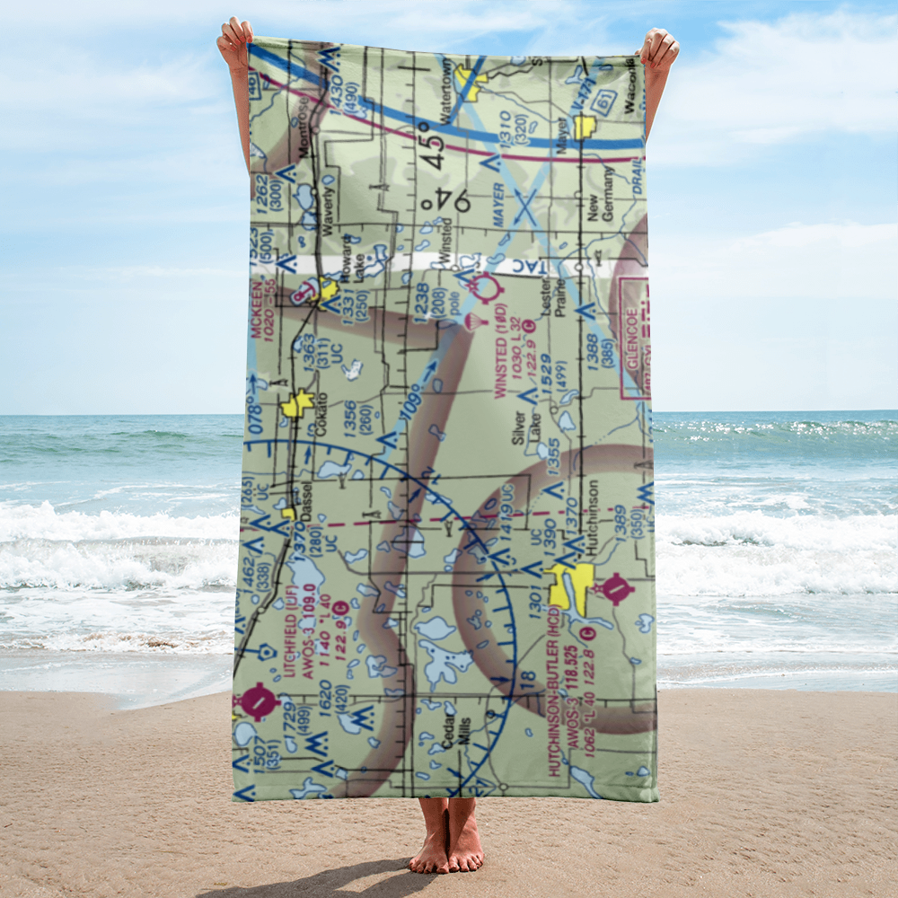 Timmers Landing Field (MN41) VFR Sectional Towel 