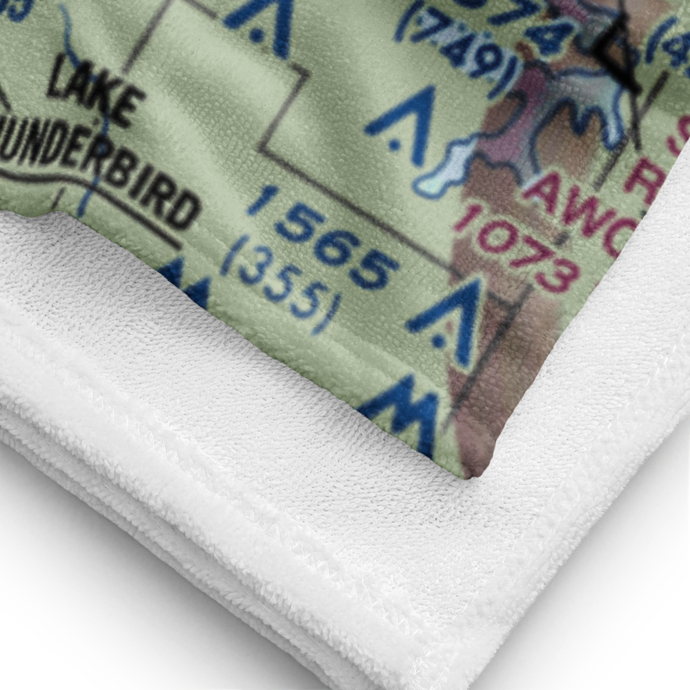 Tinker Air Force Base (TIK) VFR Sectional Towel 