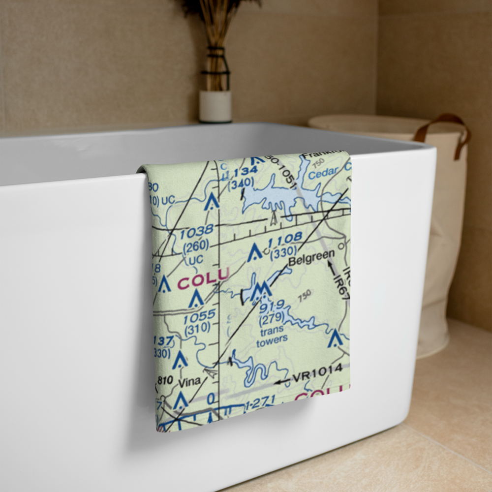 Tishomingo County Airport (01M) VFR Sectional Towel 