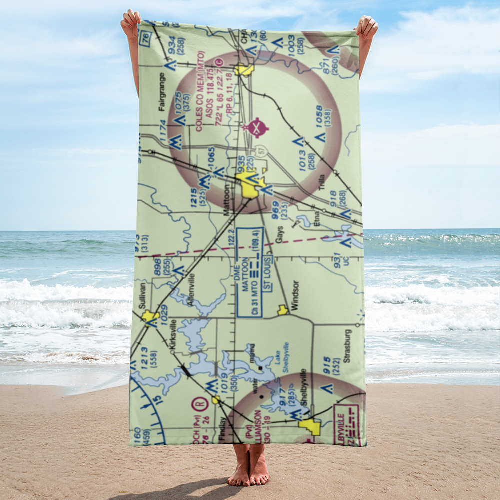 Townley Farms Airport (9LL9) VFR Sectional Towel 