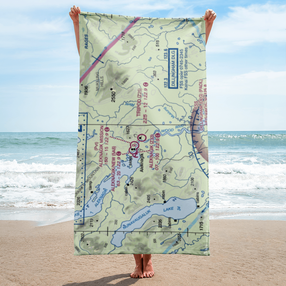 Tripod Airport (Z25) VFR Sectional Towel 
