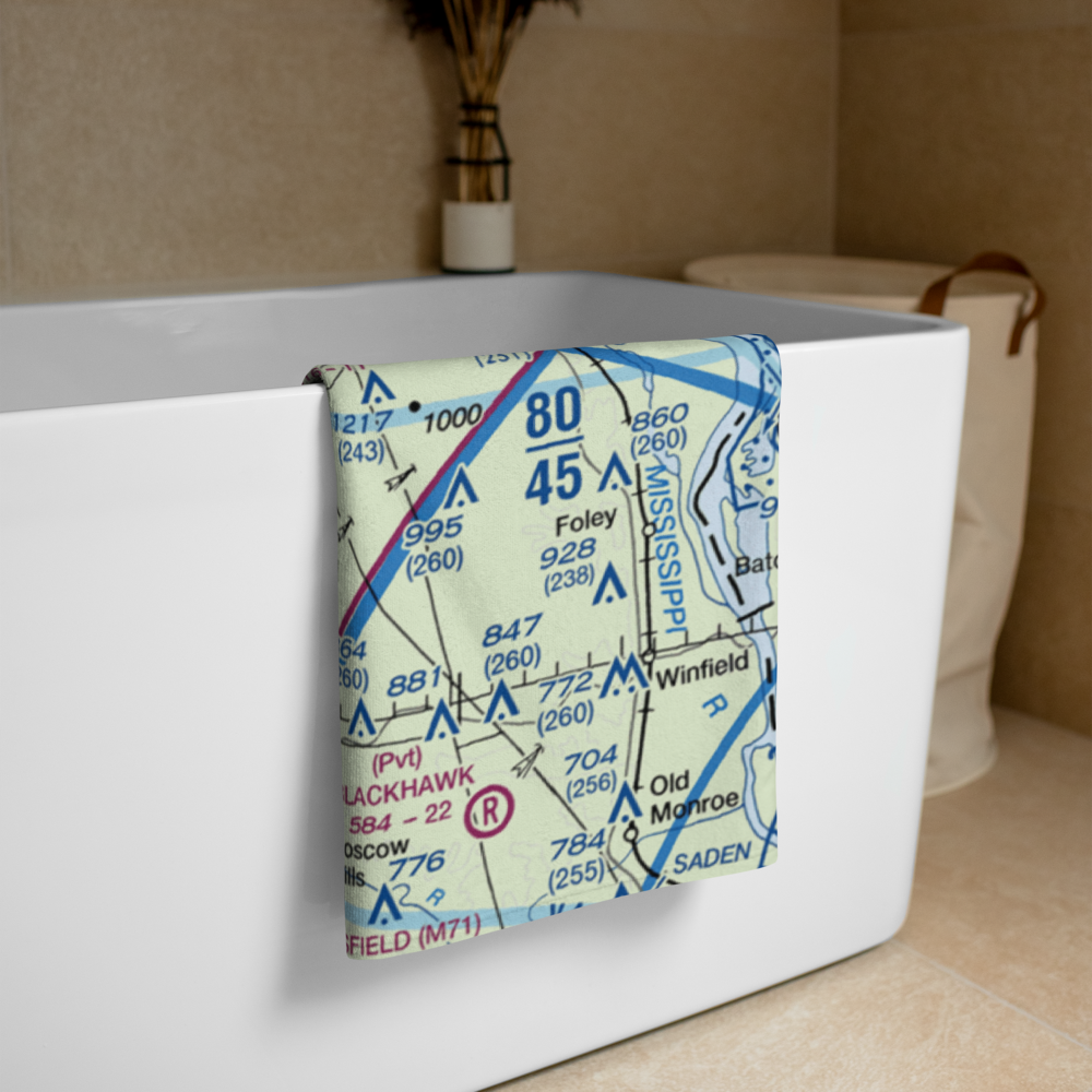 Troy Airpark (02MO) VFR Sectional Towel 