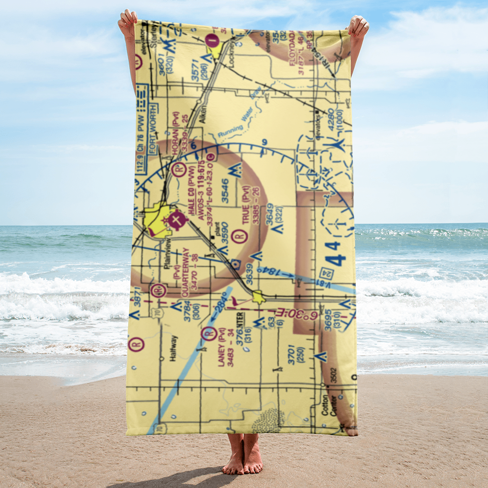True Airport (6TS0) VFR Sectional Towel 