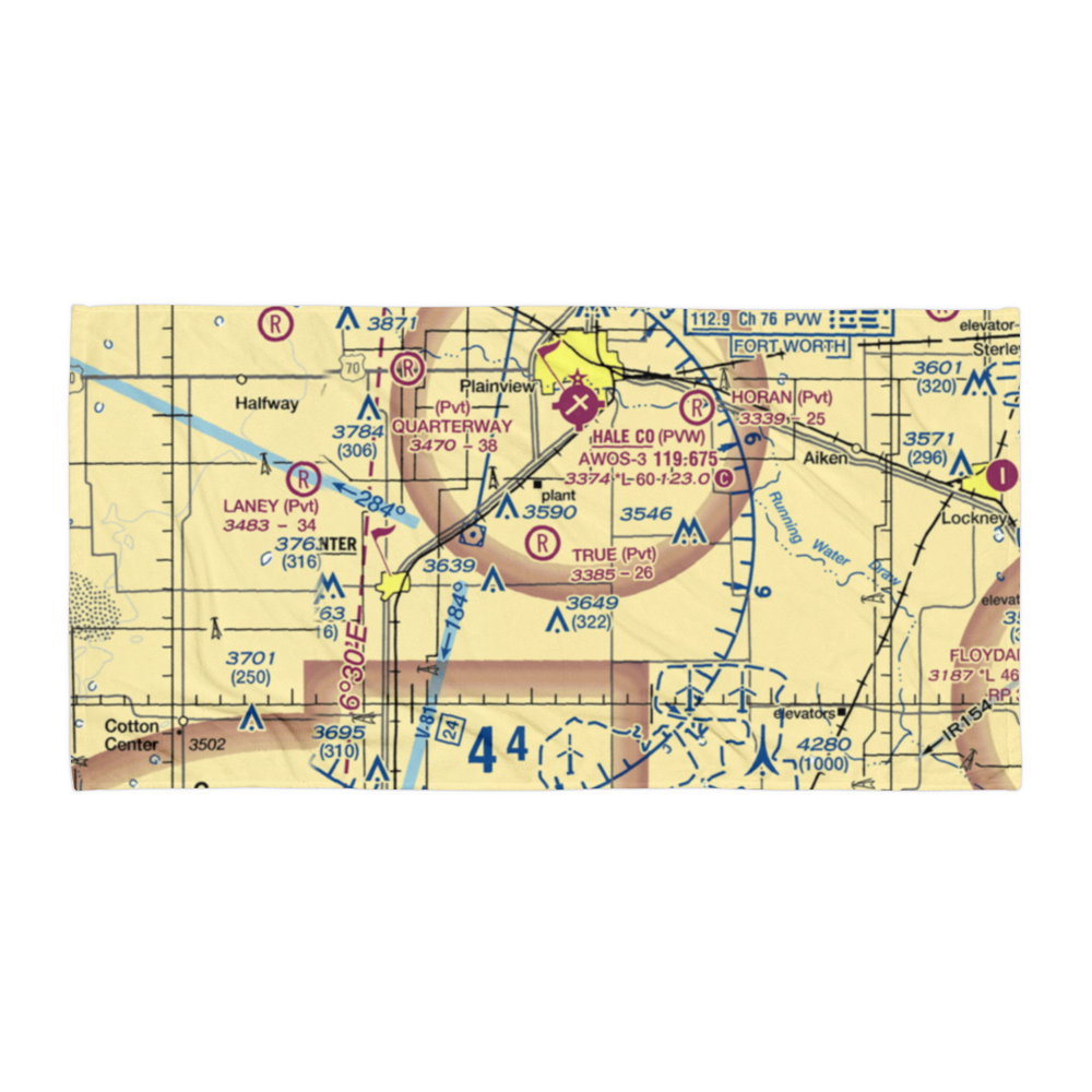 True Airport (6TS0) VFR Sectional Towel 