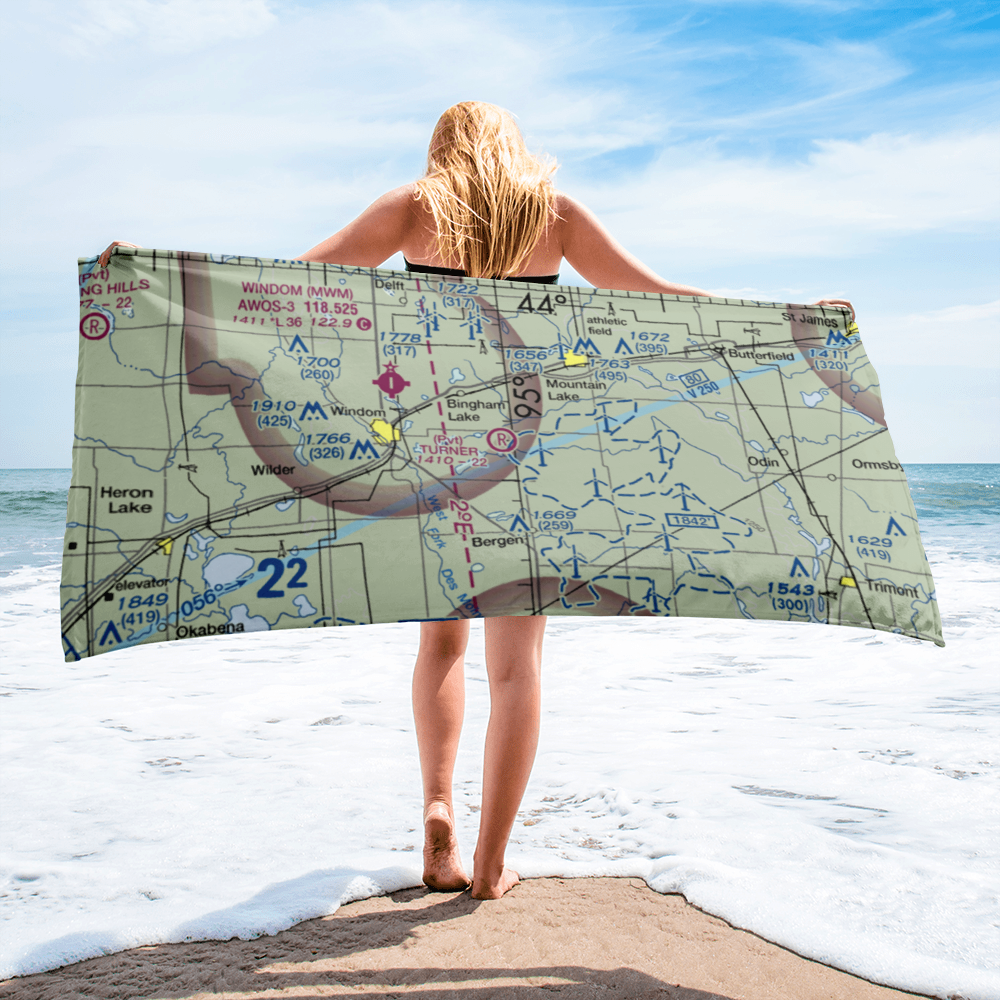 Turner Field (40MN) VFR Sectional Towel 