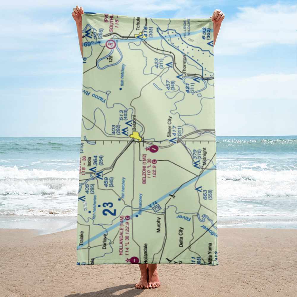 Turner Field (MS10) VFR Sectional Towel 