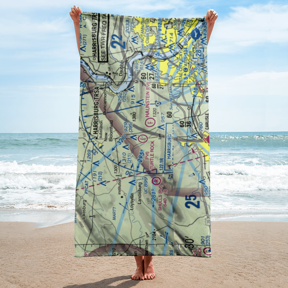 Turtle Rock Airstrip (8PA6) VFR Sectional Towel 