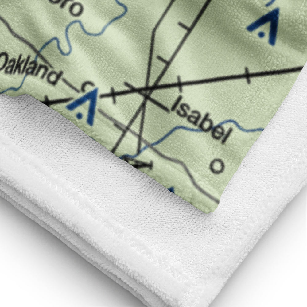 Tuscola Airport (K96) VFR Sectional Towel 