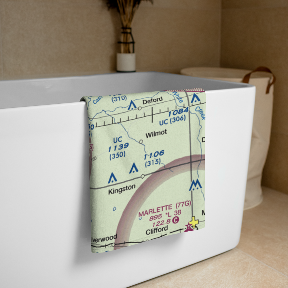 Tuscola Area Airport (CFS) VFR Sectional Towel 